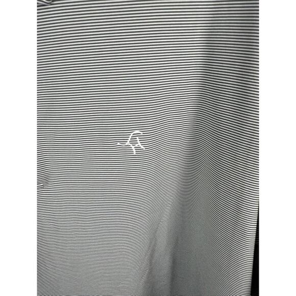 Peter Millar Summer Comfort Performance Golf Polo Dark Green Stripe XL - Picture 2 of 6